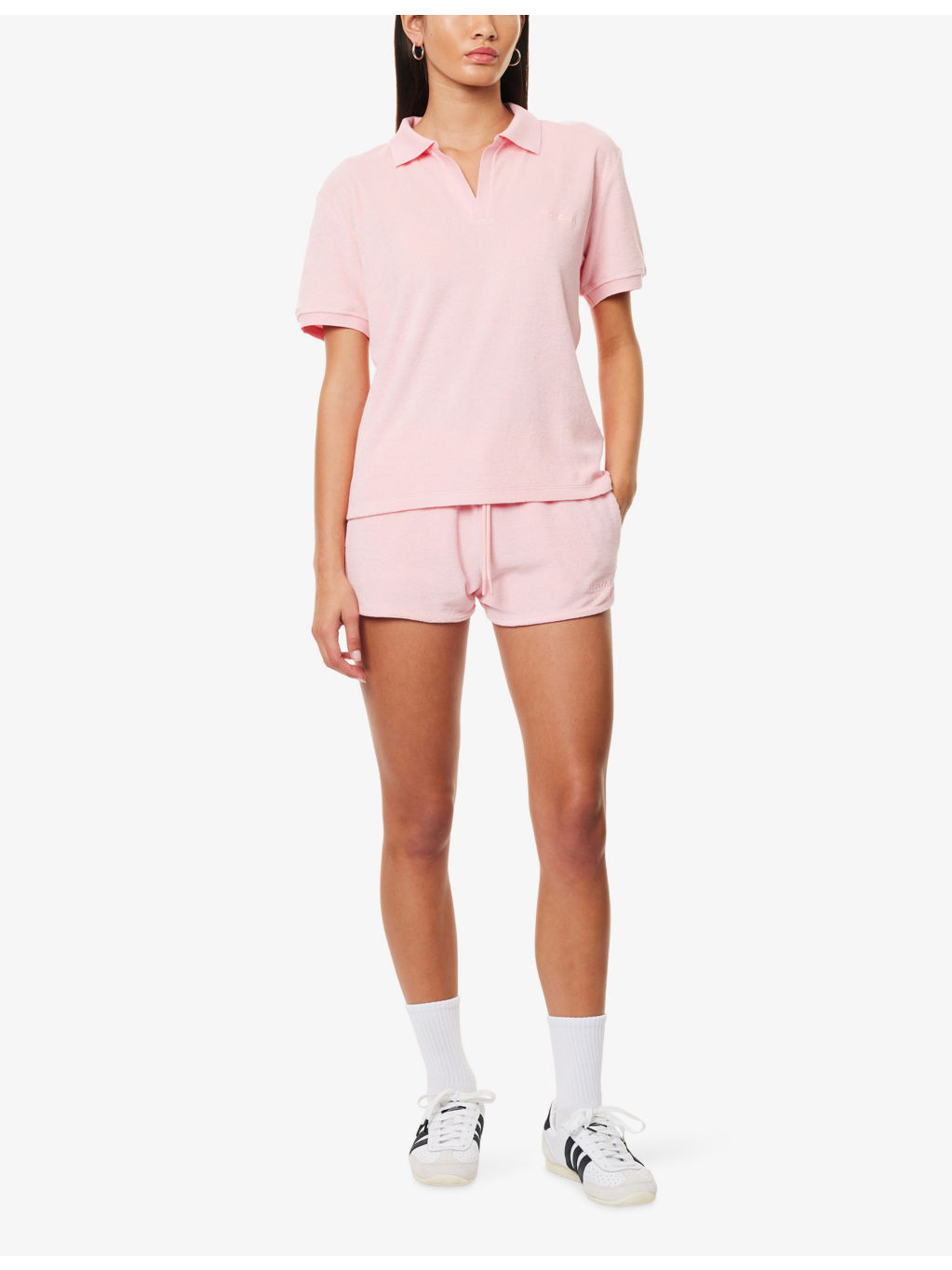 Towelling Mid-Rise Cotton-Jersey Shorts - 2