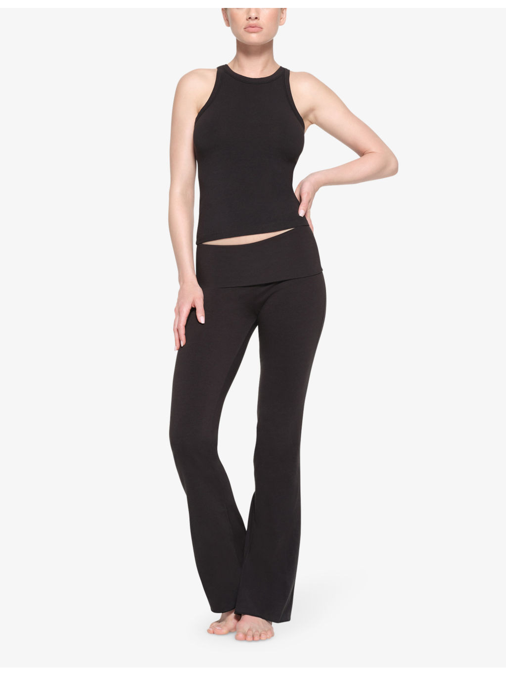 Cotton Jersey round-neck stretch-cotton tank top - 2