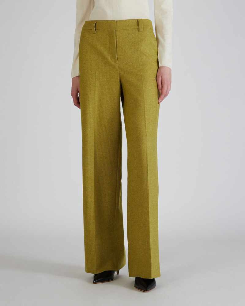 SLOWEAR Regular fit trousers in stretch flannel outlook