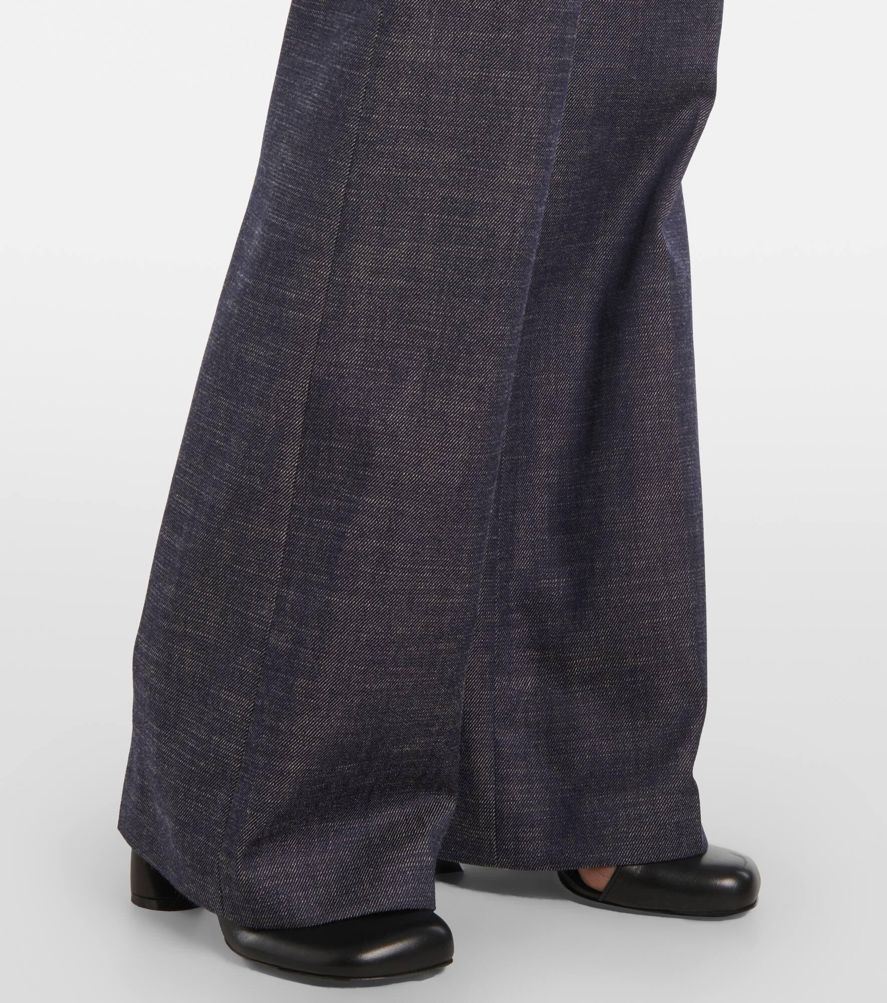 Morissey wool and cotton flared pants - 5