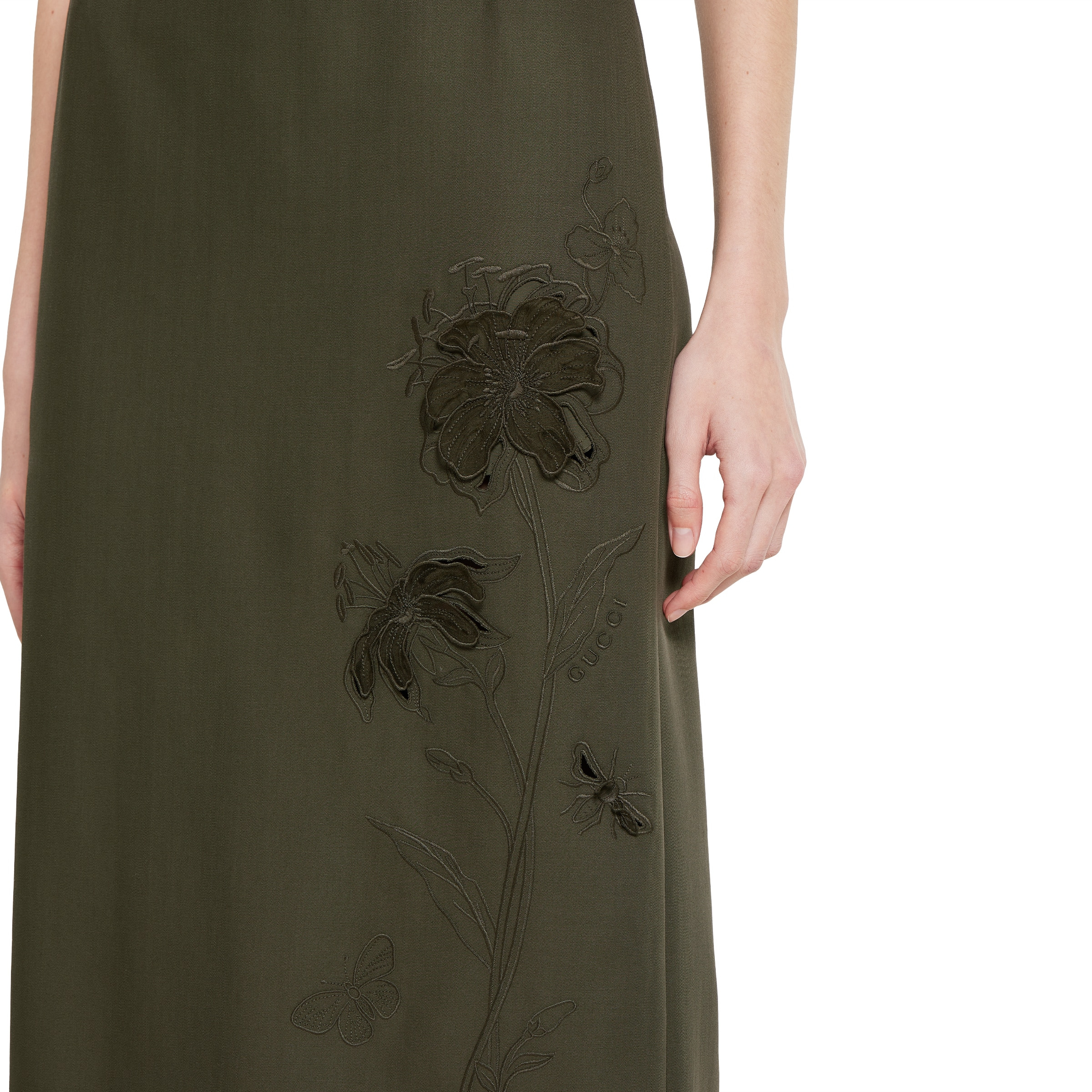 Wool mohair skirt with embroidery - 5