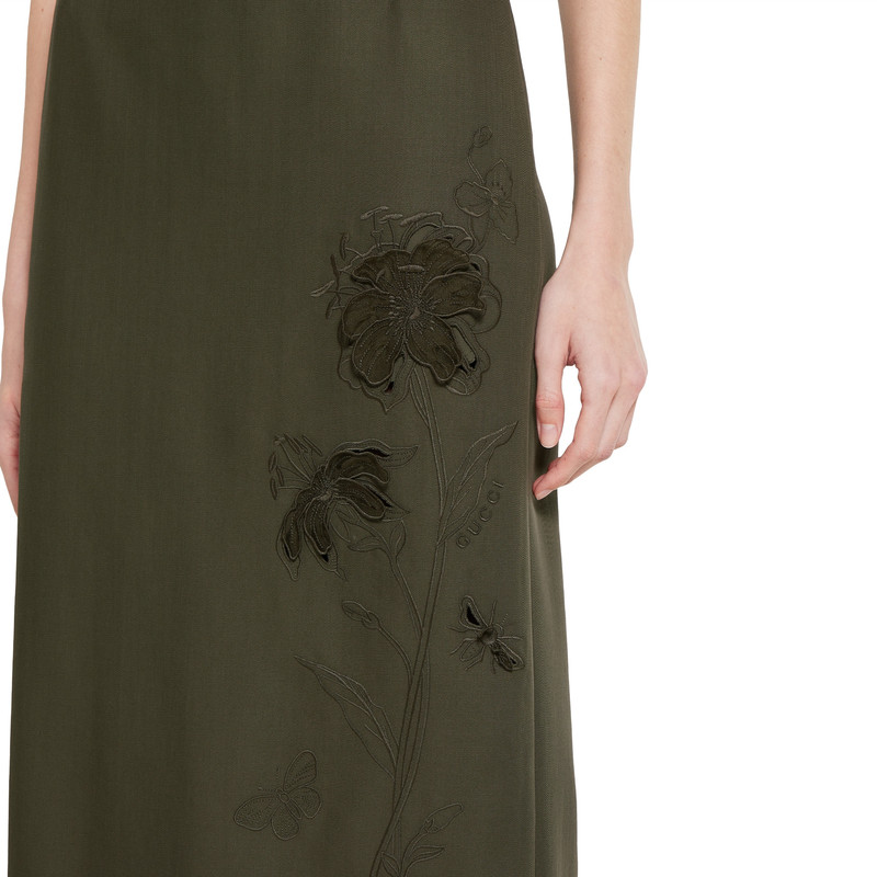 Wool mohair skirt with embroidery 5