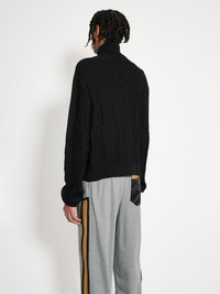 Kiko Kostadinov KIKO KOSTADINOV MERLI TWINSET CARDIGAN BLACK