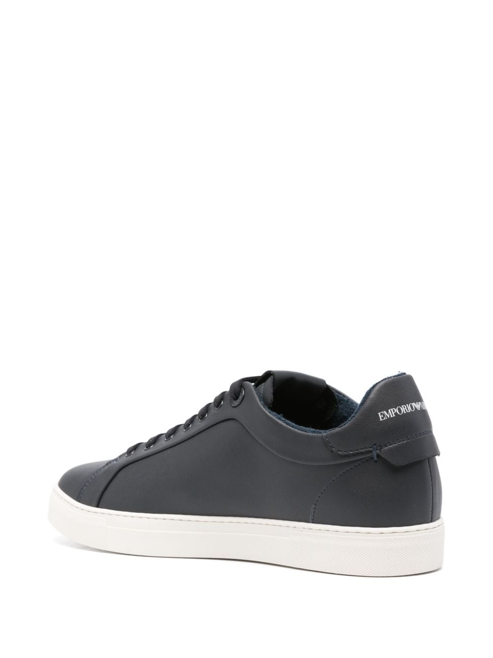 lace-up leather sneakers - 3