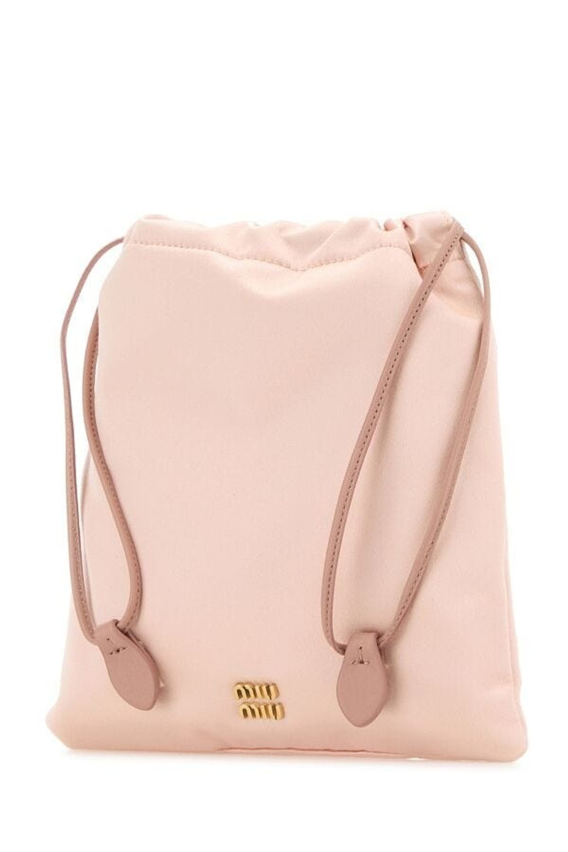 Miu Miu Miu Miu Women Powder Pink Satin Pouch outlook