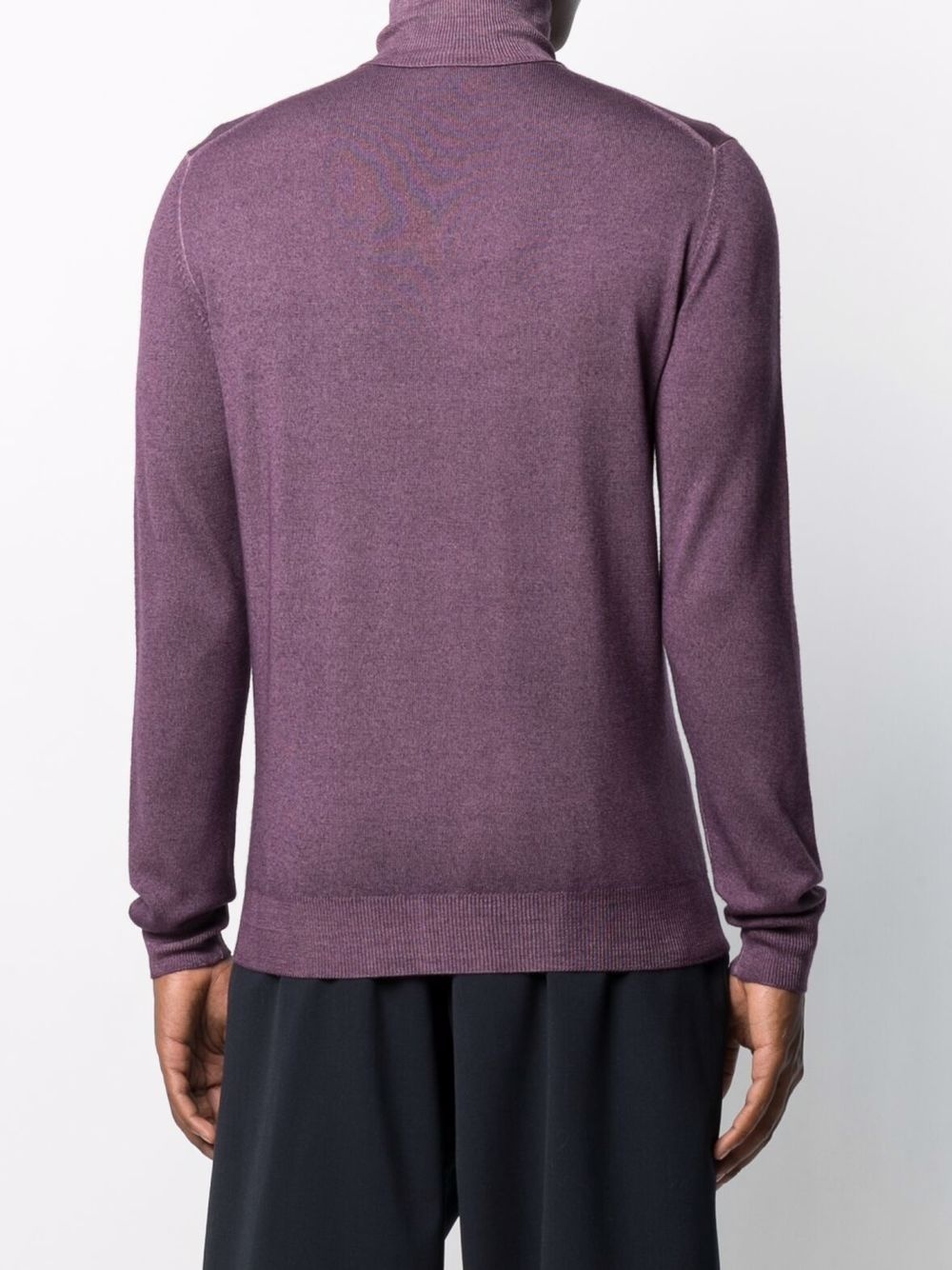 rollneck wool jumper - 4