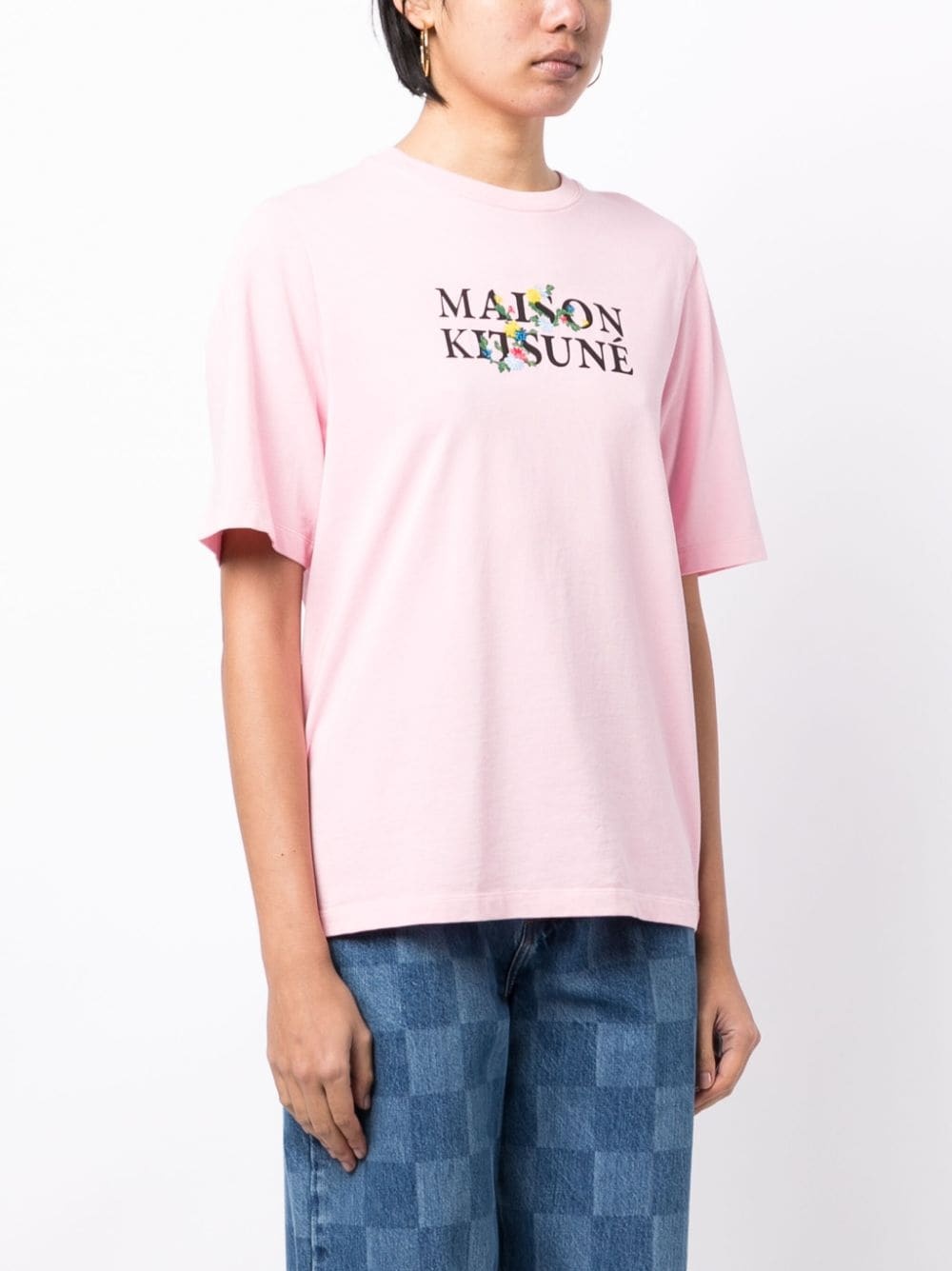 logo-print cotton T-shirt - 3