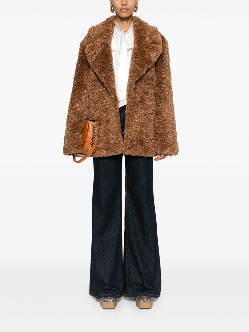 Stella McCartney Fluffy faux-shearling jacket outlook