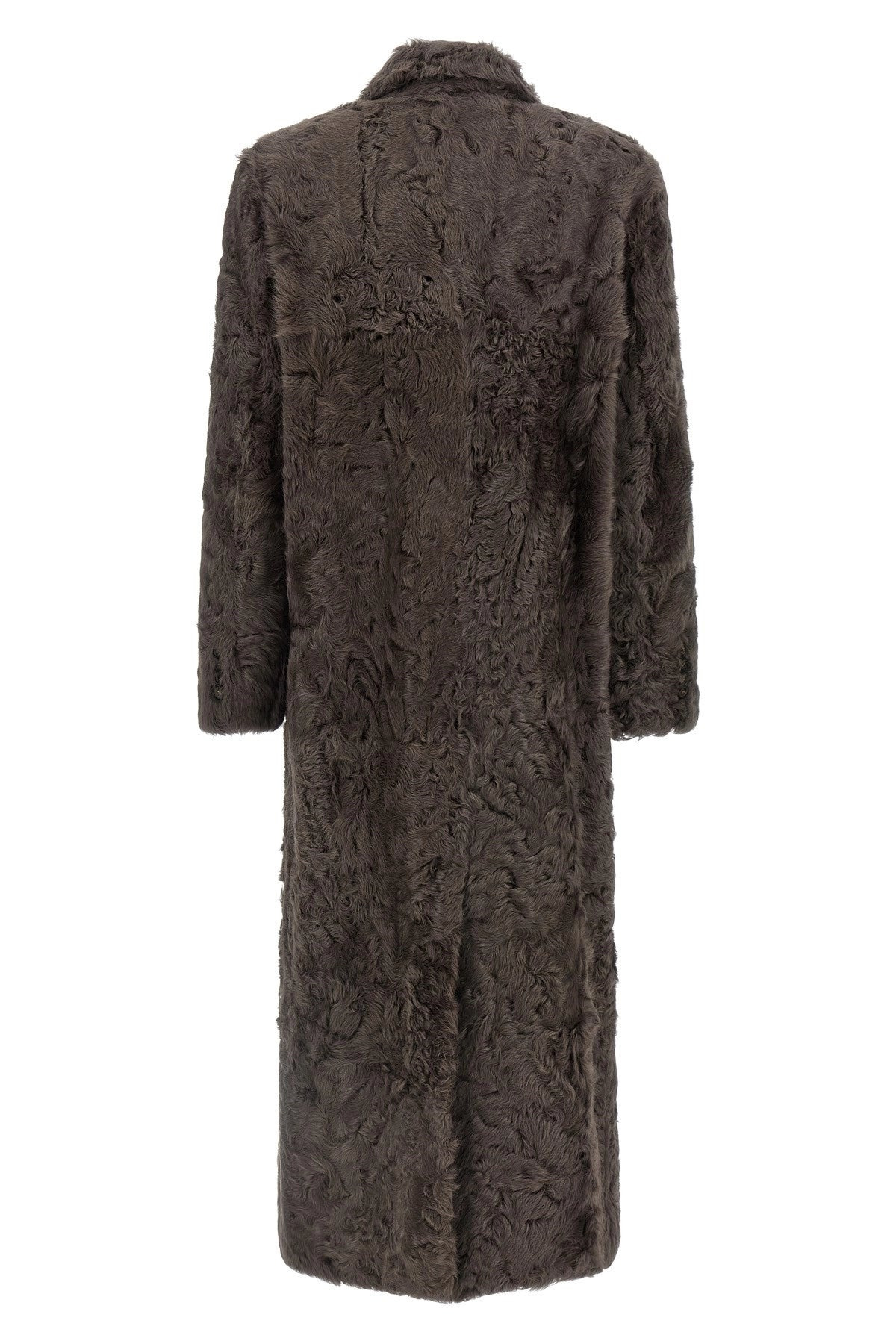 Brunello Cucinelli Women Wavy Shearling Coat - 3