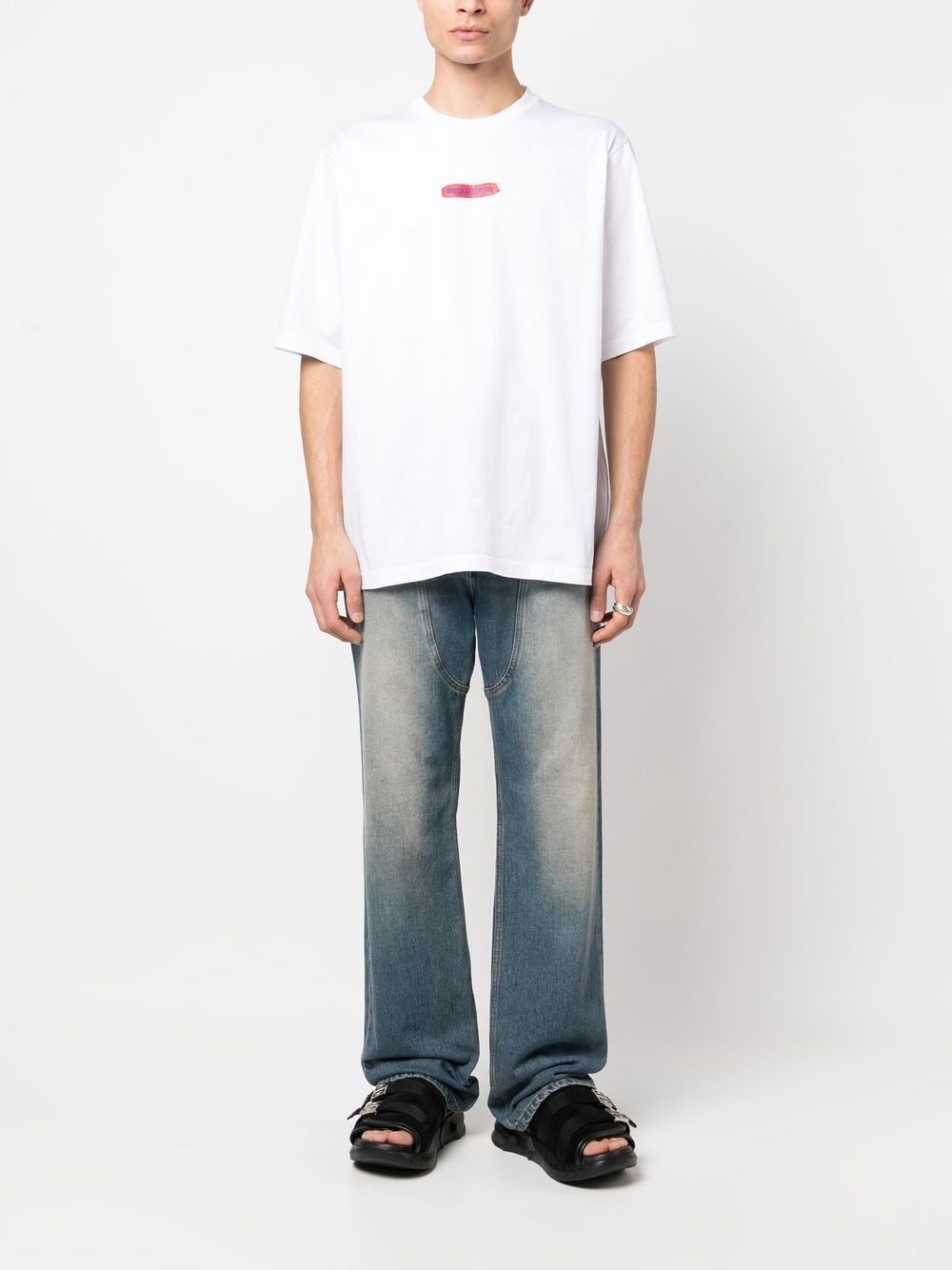 logo-print crew neck T-shirt - 2