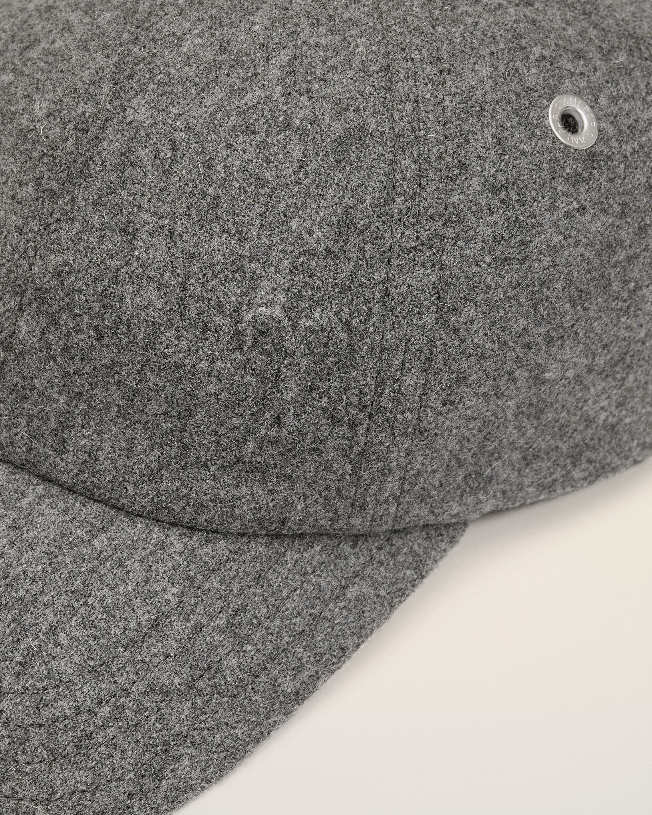 GREY COTTON EMBOSSED AMI DE COEUR CAP - 3