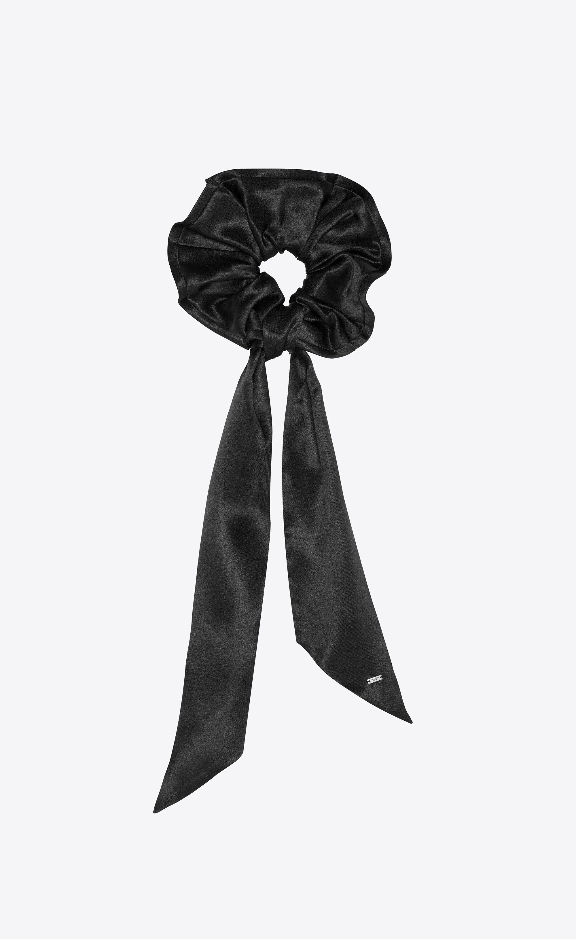 long scrunchie in silk satin - 1