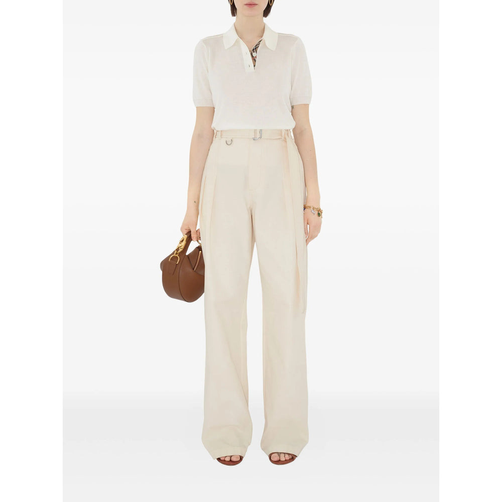 Burberry White Tops - Polo Tops Women - 2