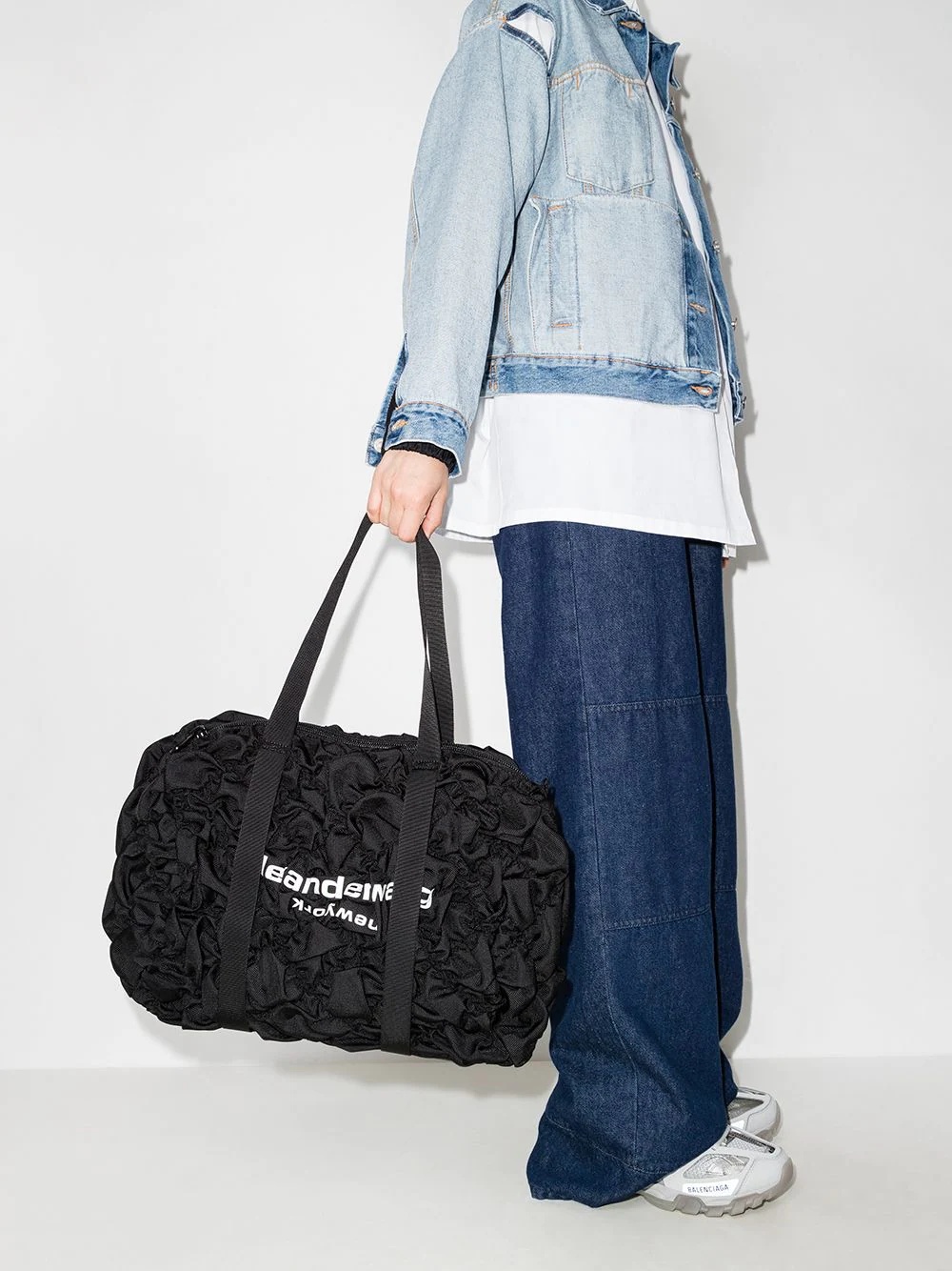 Rebound ruched-effect holdall bag - 2