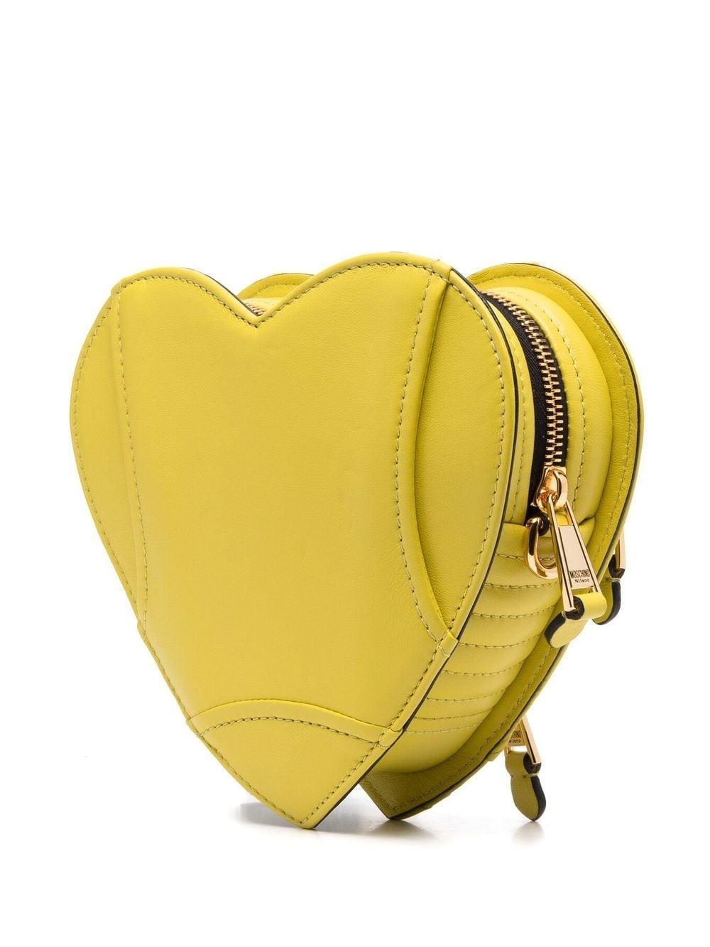 heart-shaped logo clutch bag - 3