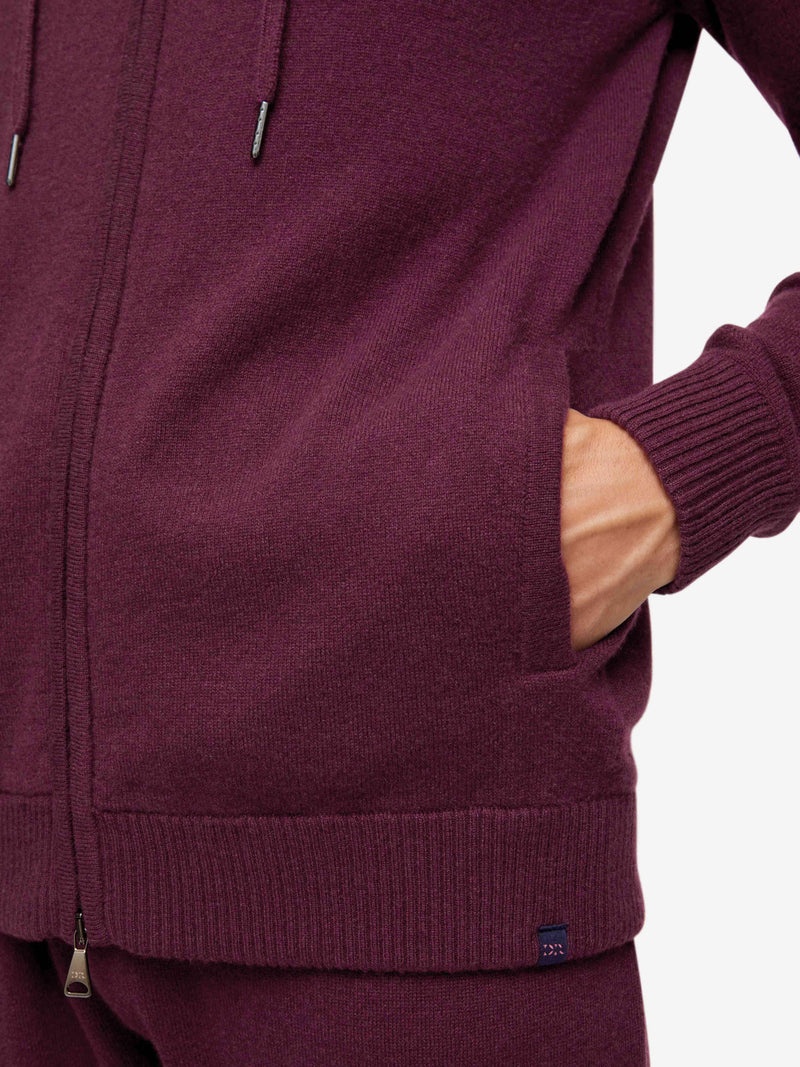 Men's Hoodie Finley Cashmere Bordeaux - 5