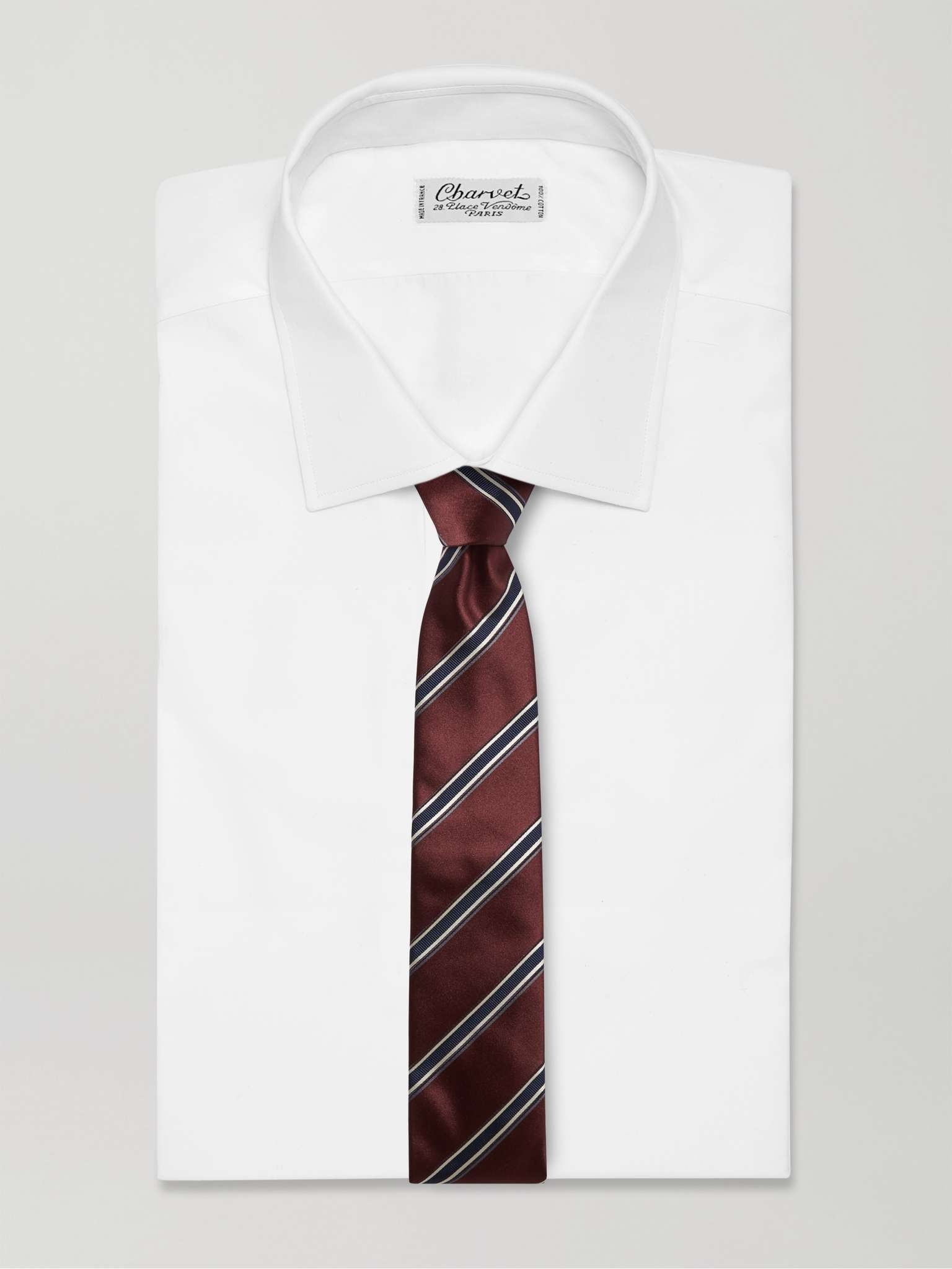 8cm Striped Silk-Jacquard Tie - 2