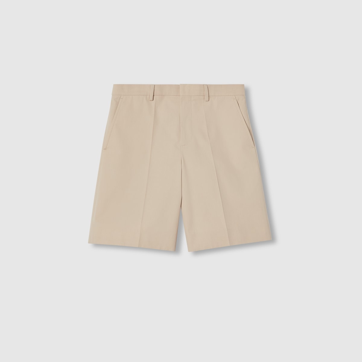 Light cotton gabardine shorts - 1