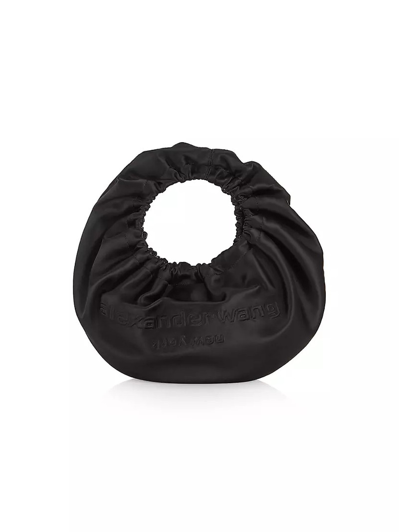 Crescent Small Satin Top-Handle Bag 1