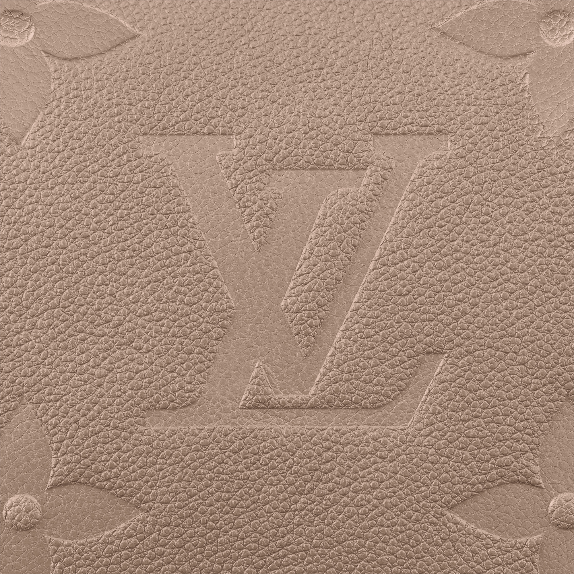 LOUIS VUITTON Carryall MM Monogram Empreinte Crossbody Bag Tourterelle