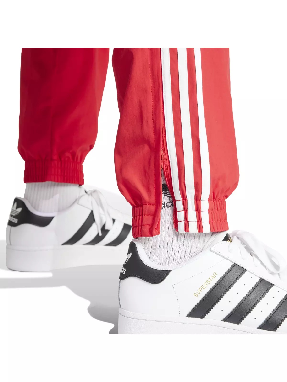 Originals Men's Adicolor Woven Firebird Track Tracksuit Bottoms -Red - 4