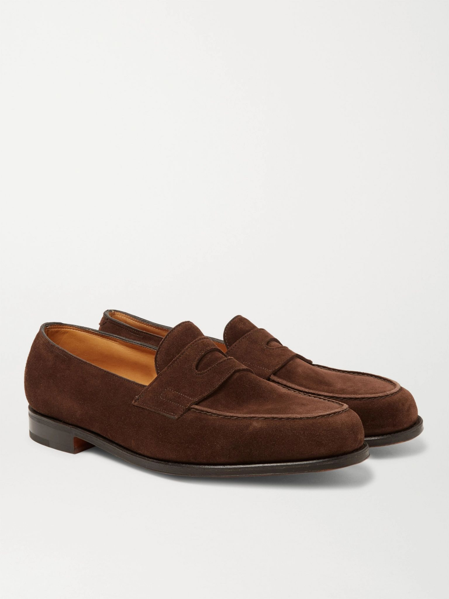 Lopez Suede Penny Loafers Dark brown - 3
