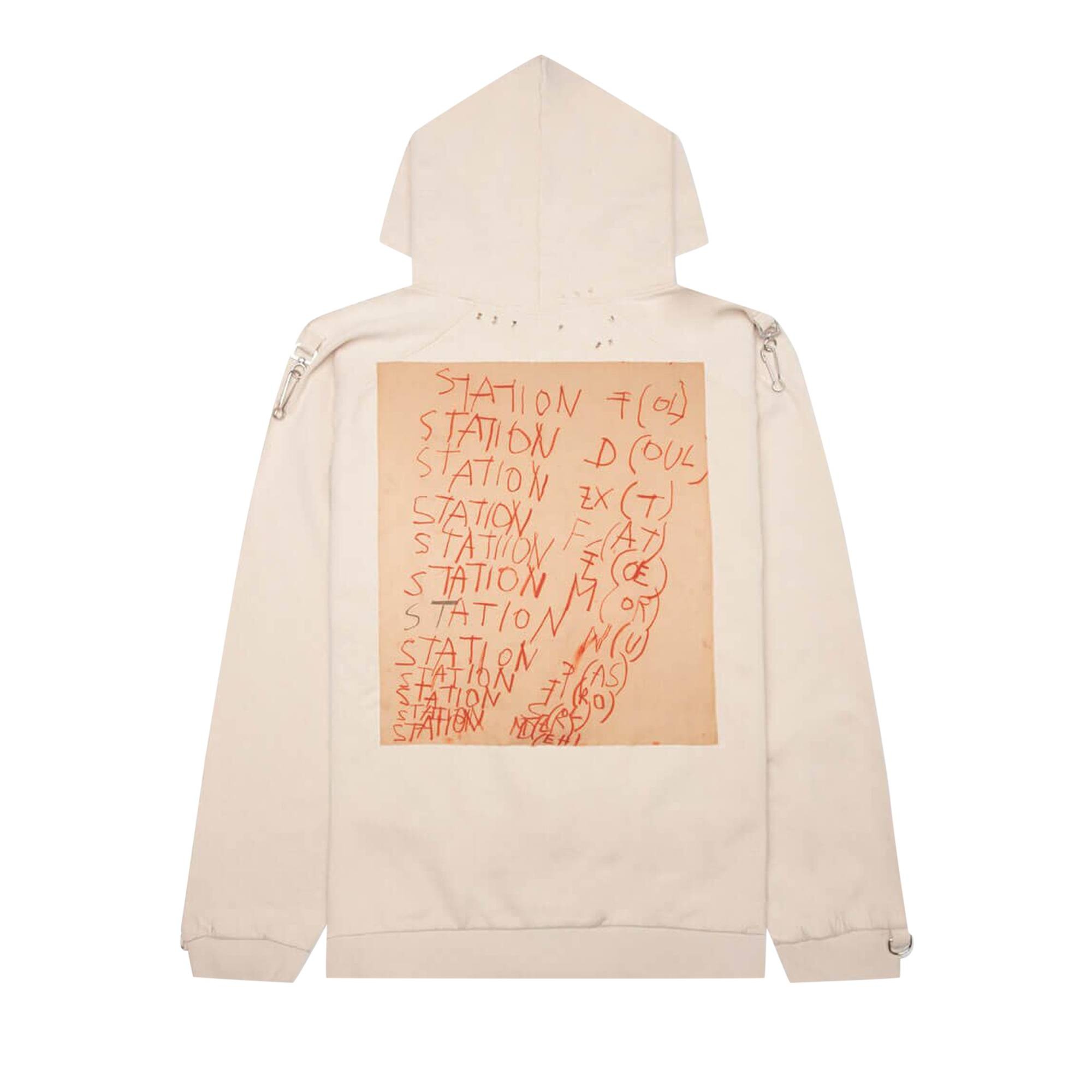 Raf Simons Washed Fit Hoodie 'Beige' - 2