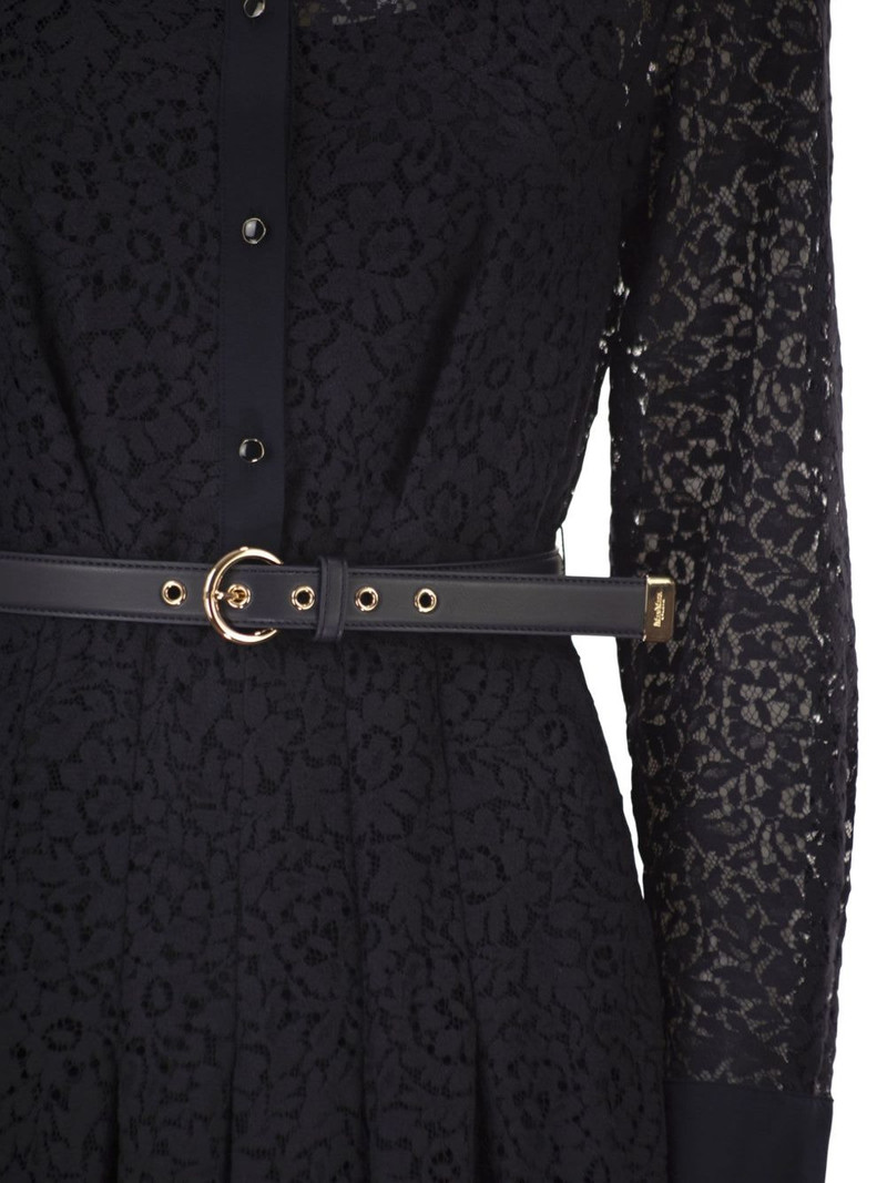 Mstricordo lace pleated shirt midi dress 4
