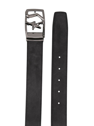 Salvatore Ferragamo adjustable engraved buckle belt outlook