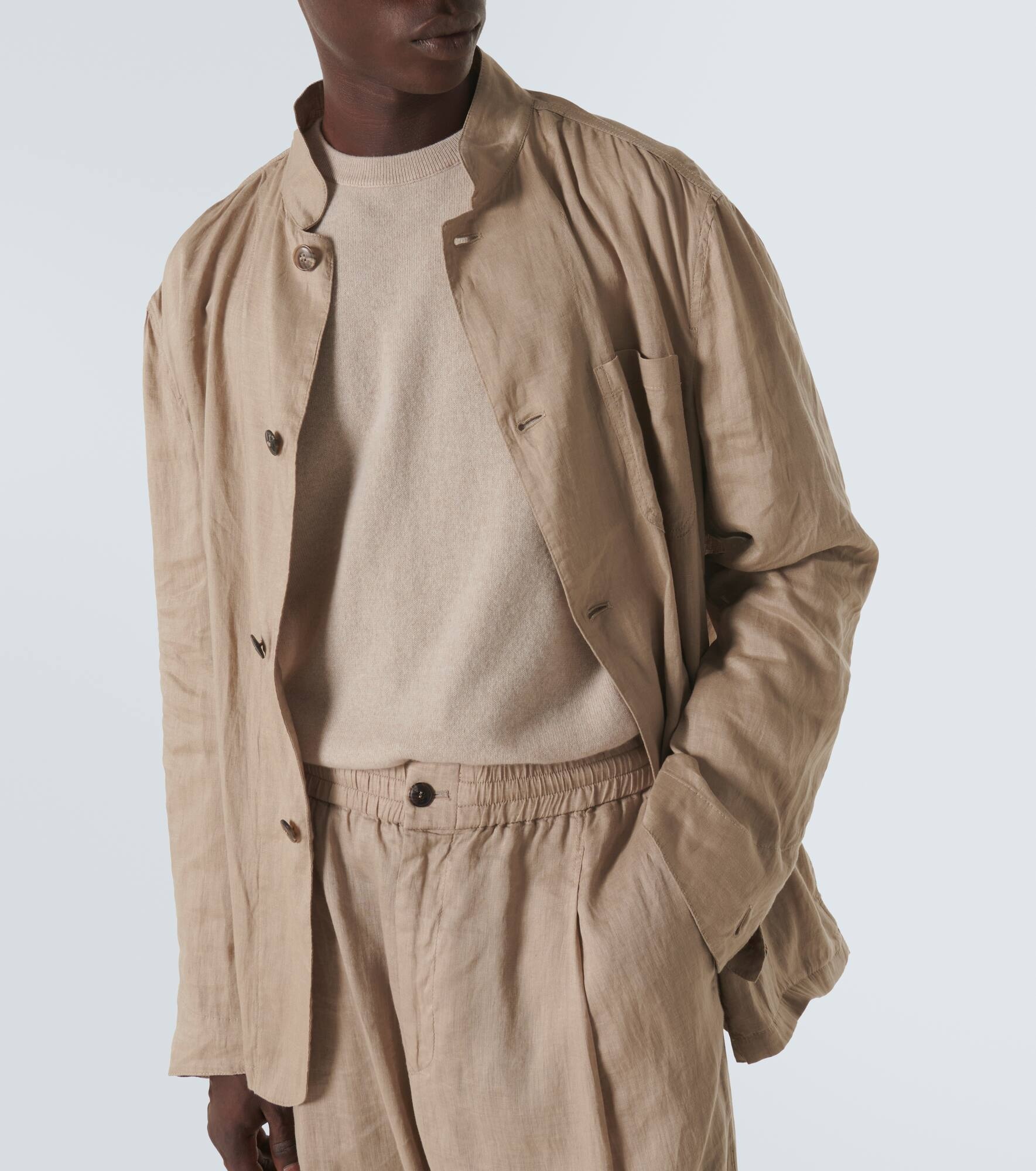 Linen canvas jacket - 5