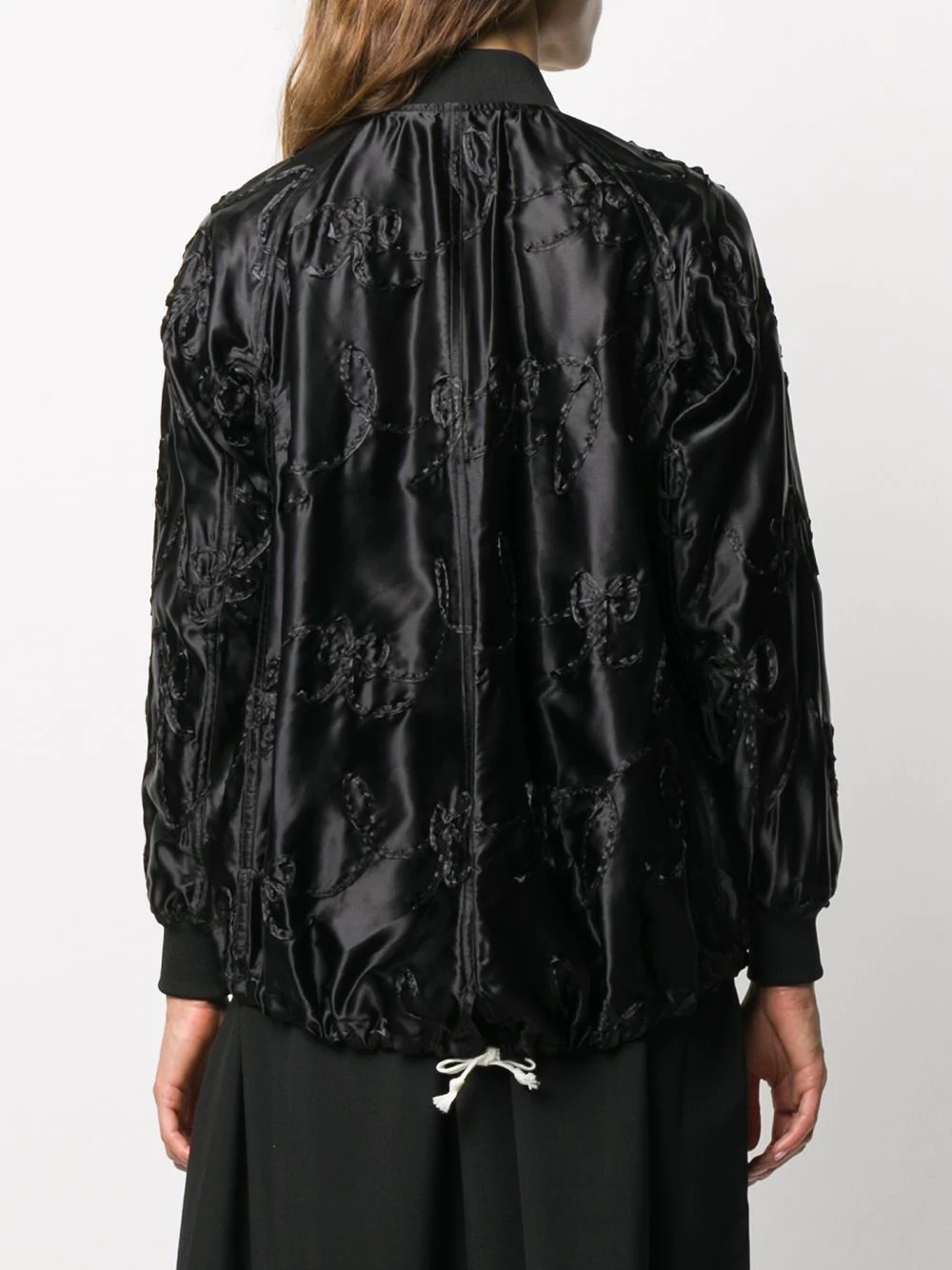 loop-stitching bomber jacket - 4