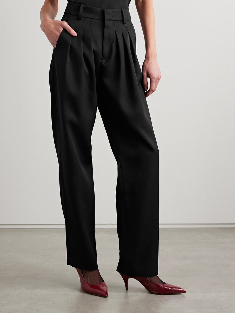 Casile Pleated Wool-twill Tapered Pants 4