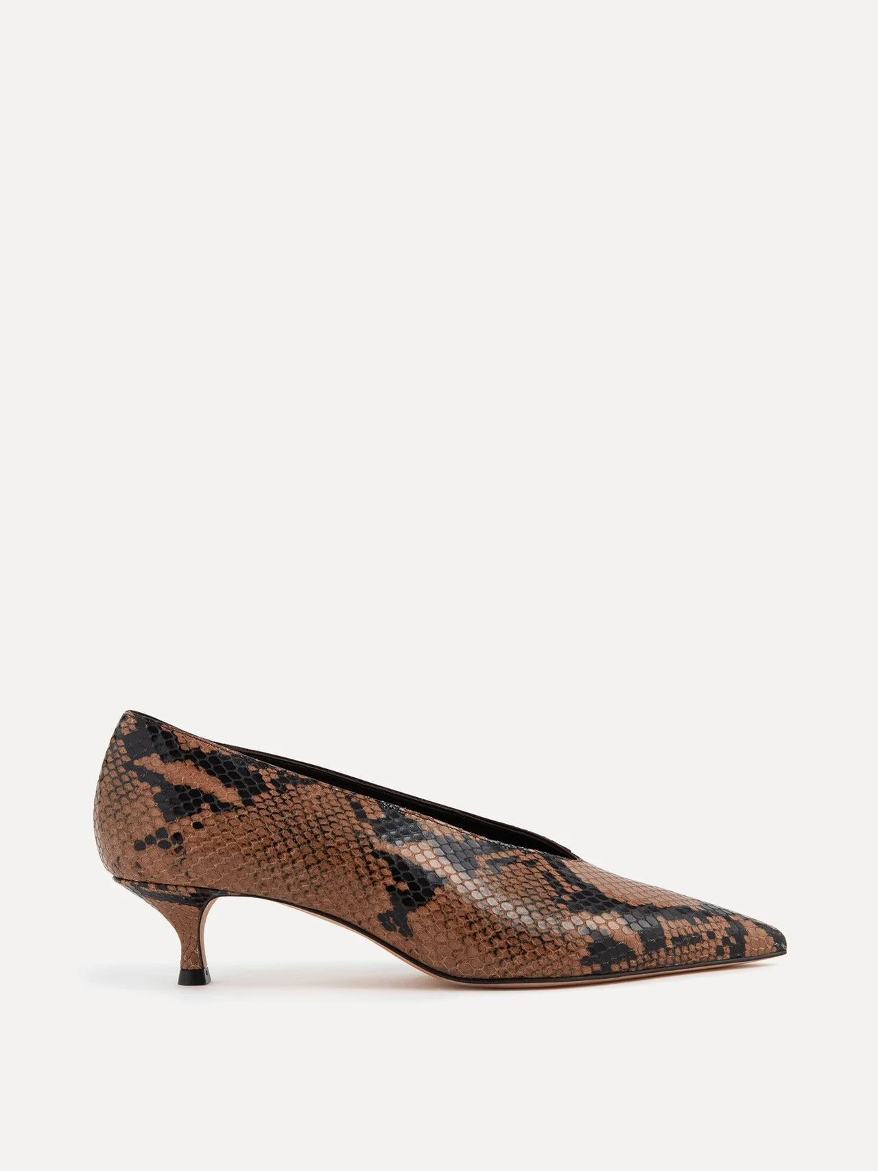 Babouche Kitten / Fango Leather Snake Effect - 1