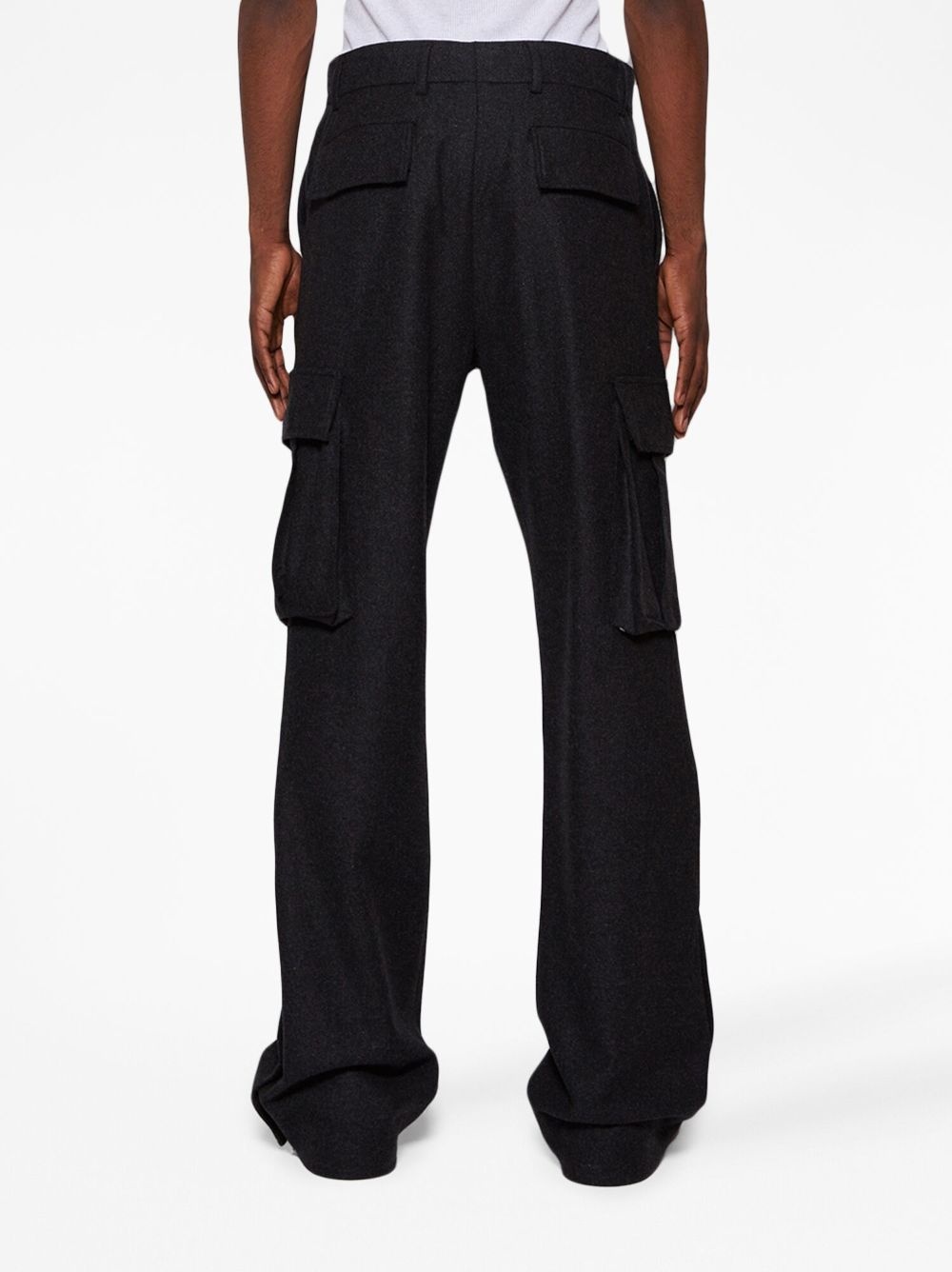 tactical cargo flared trousers - 5