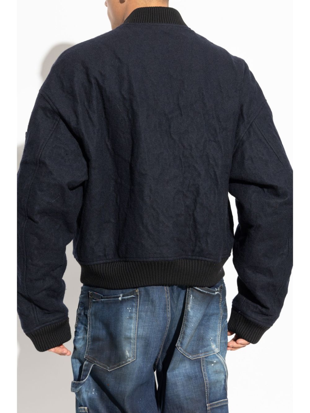 Logo-embroidered bomber jacket - 4