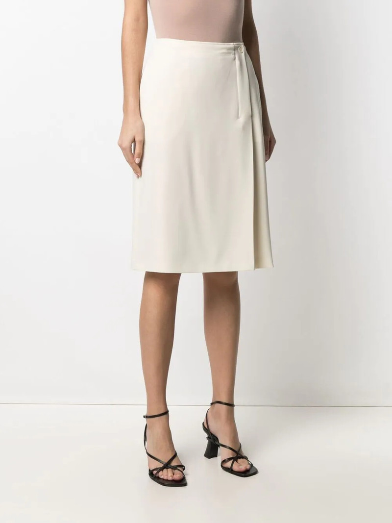 wrap-front midi skirt 3
