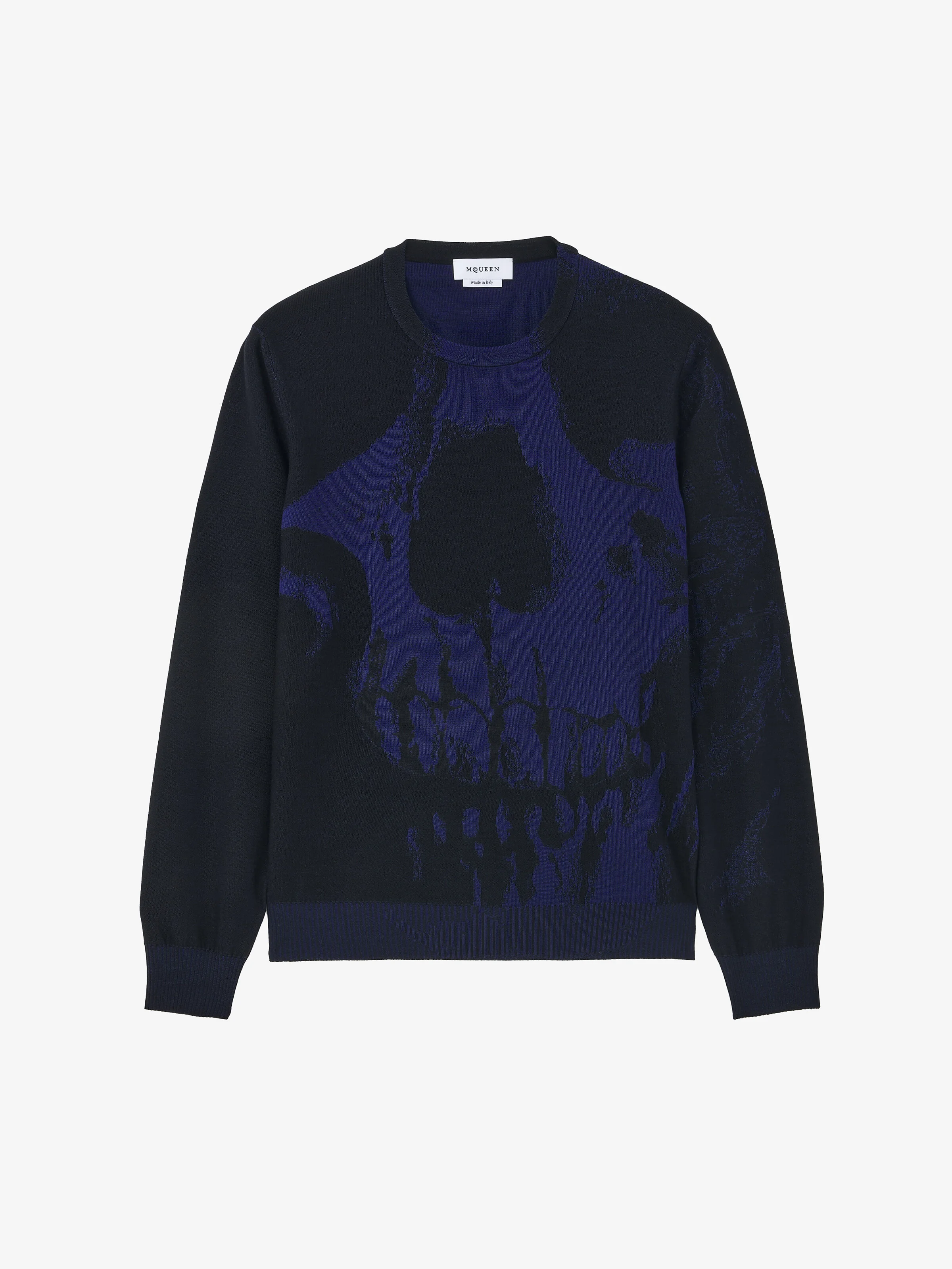 Merino Wool Exploded Skull Jumper - 1