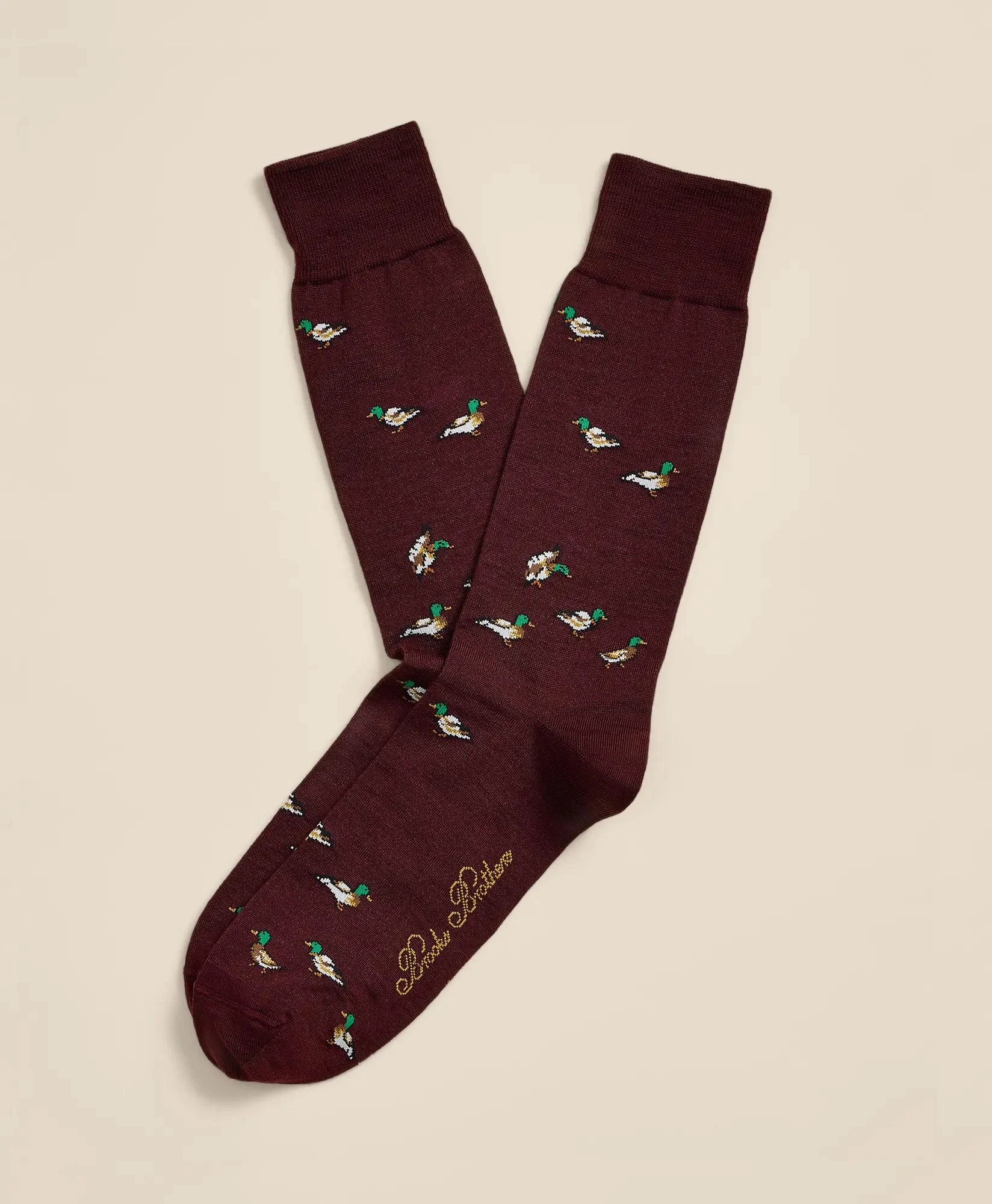 Wool-Blend Duck Socks - 1