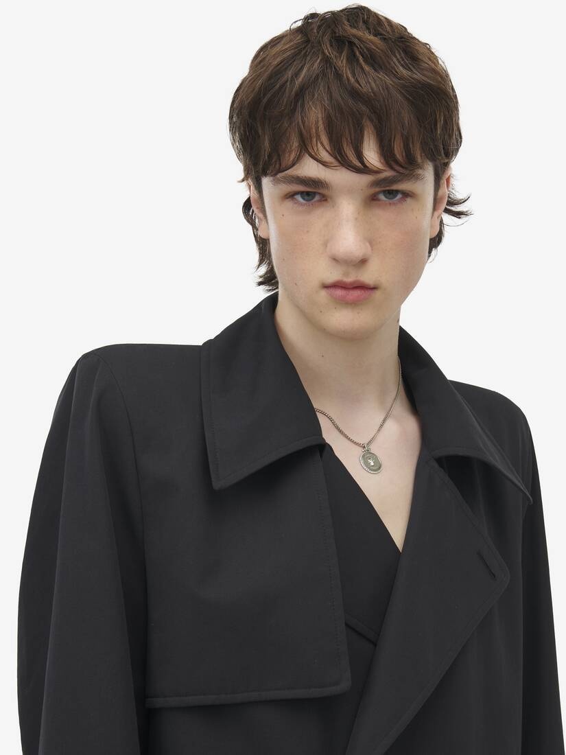 Detachable Cape Trench Coat - 7
