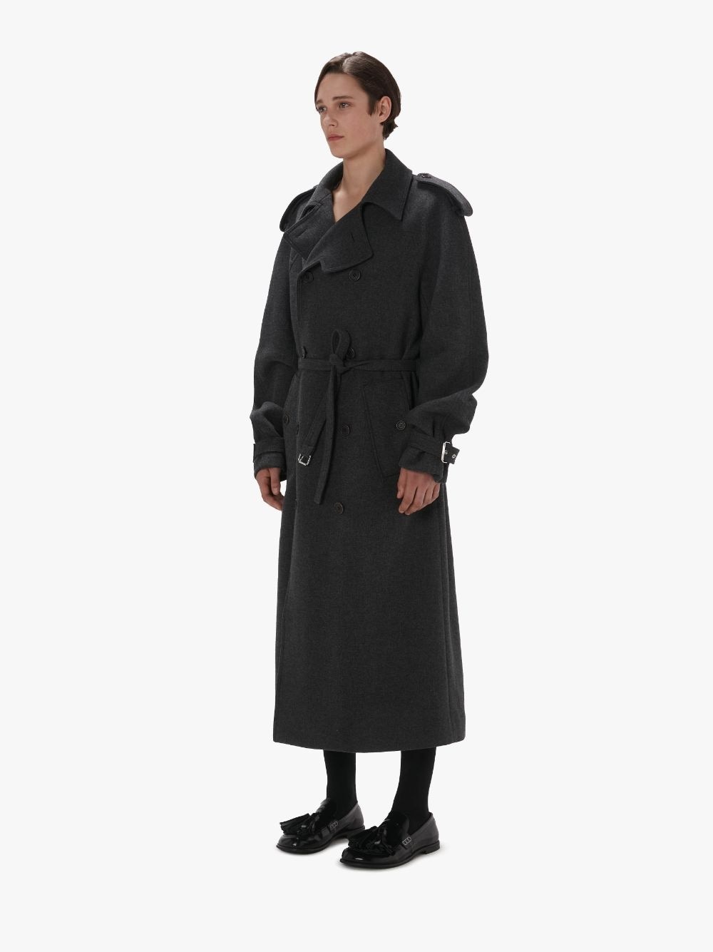 WOOL TRENCH COAT - 4