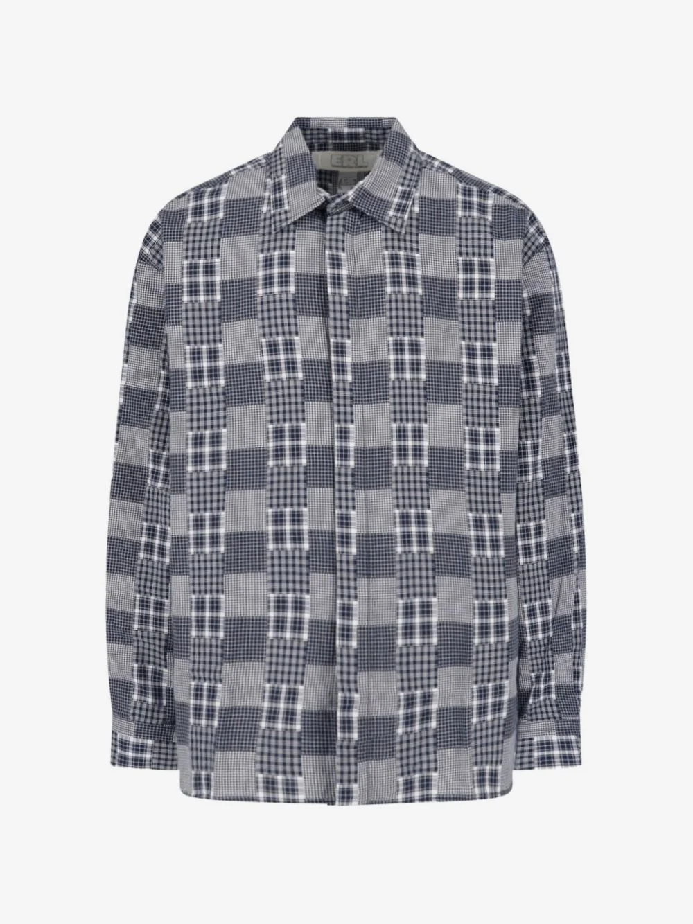 check-pattern shirt - 1