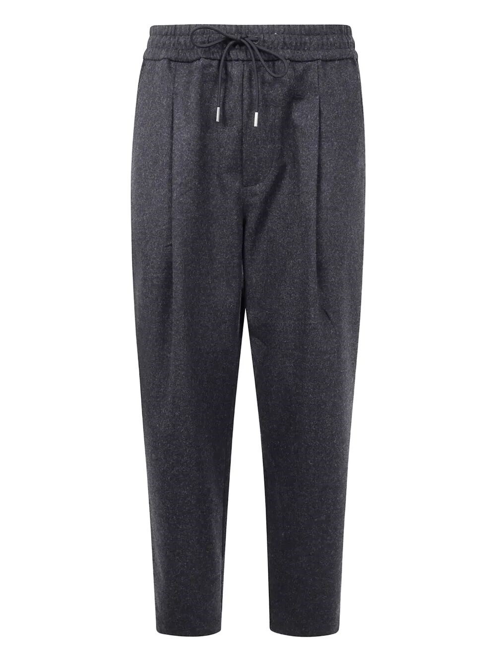 Introducing the LE PANTALON CROPPED FLANELLE, a distinguished pair of trousers by DROLE DE MONSIEUR. - 1