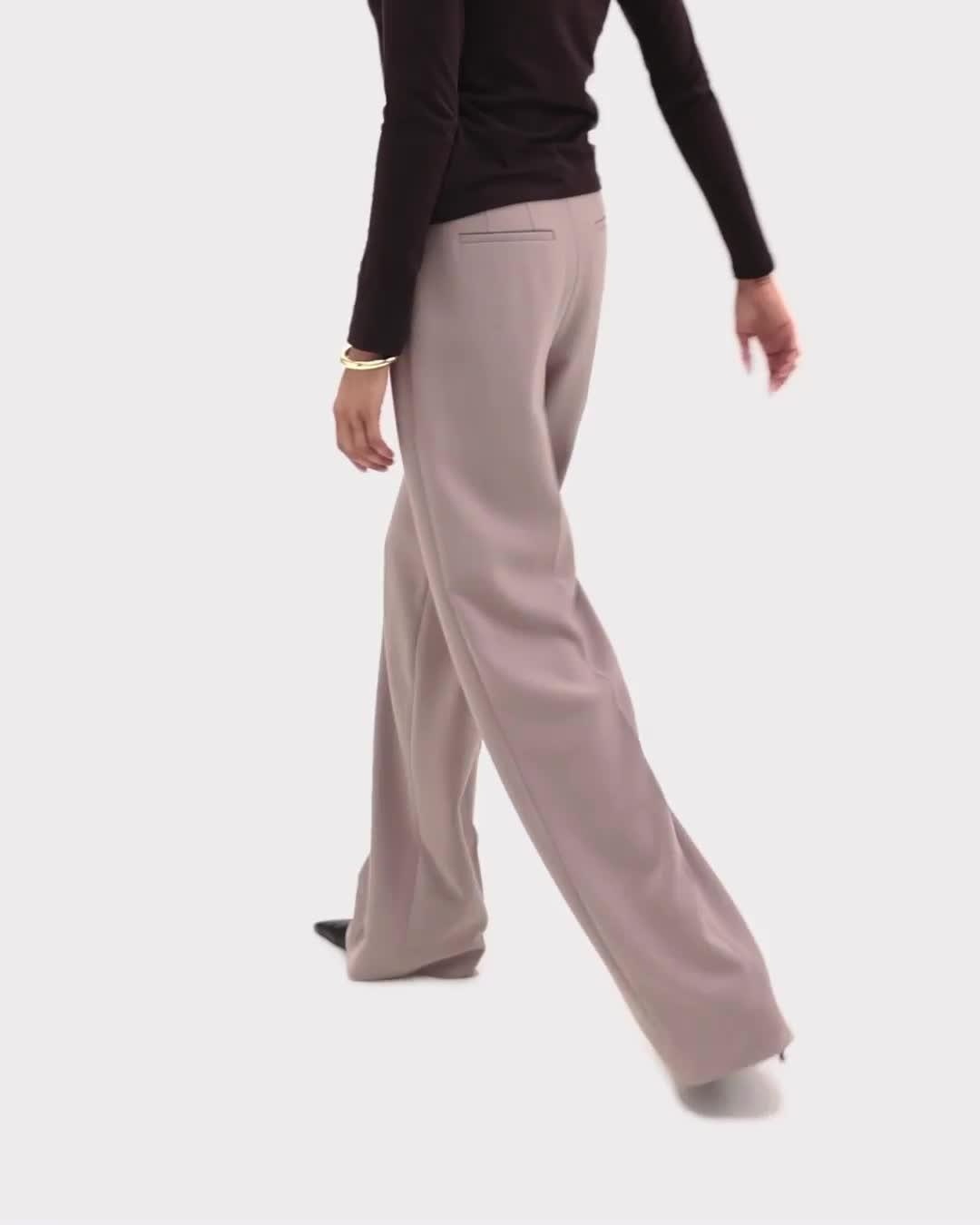 Relaxed Straight Pant in Admiral Crepe - 6