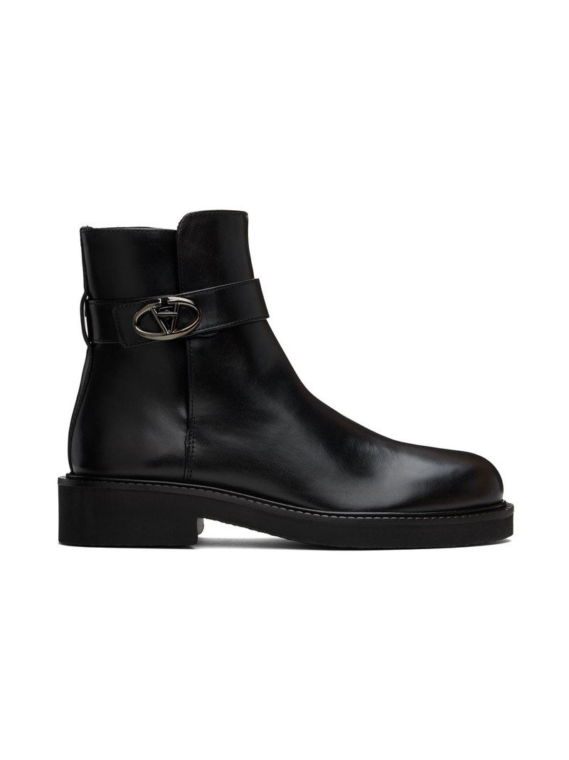 Black VLogo Locker Boots 1