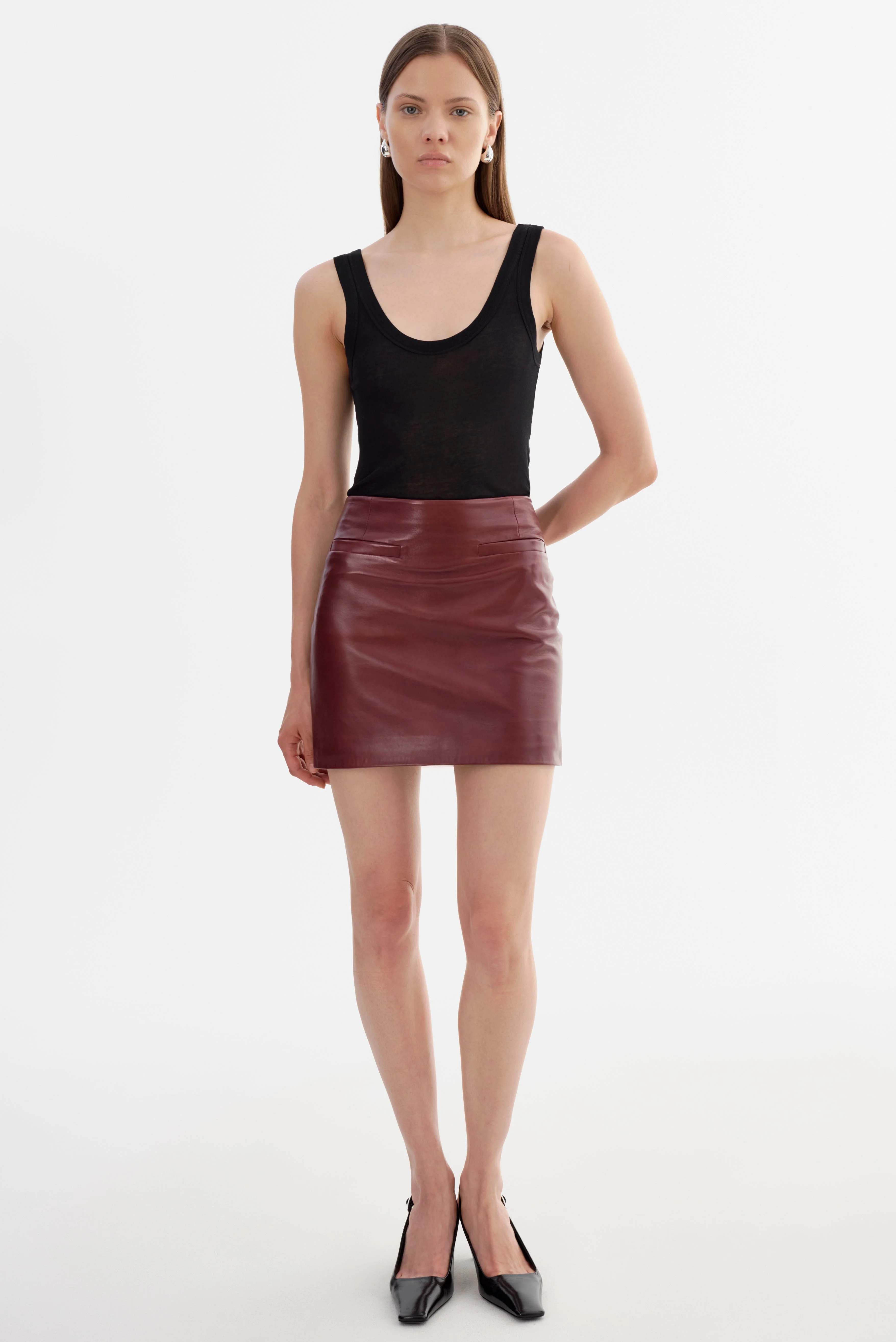 ROWAN | Leather Mini Skirt - 1