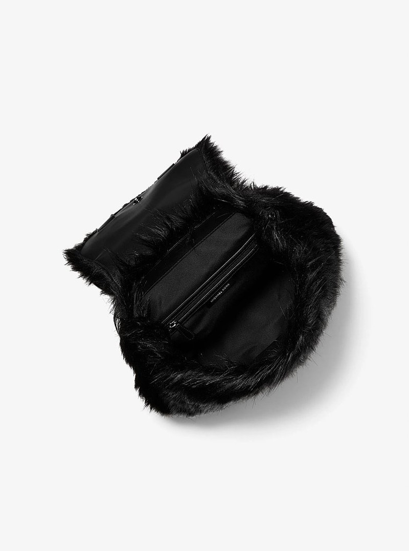 MICHAEL KORS Quinn Medium Faux Fur Backpack outlook