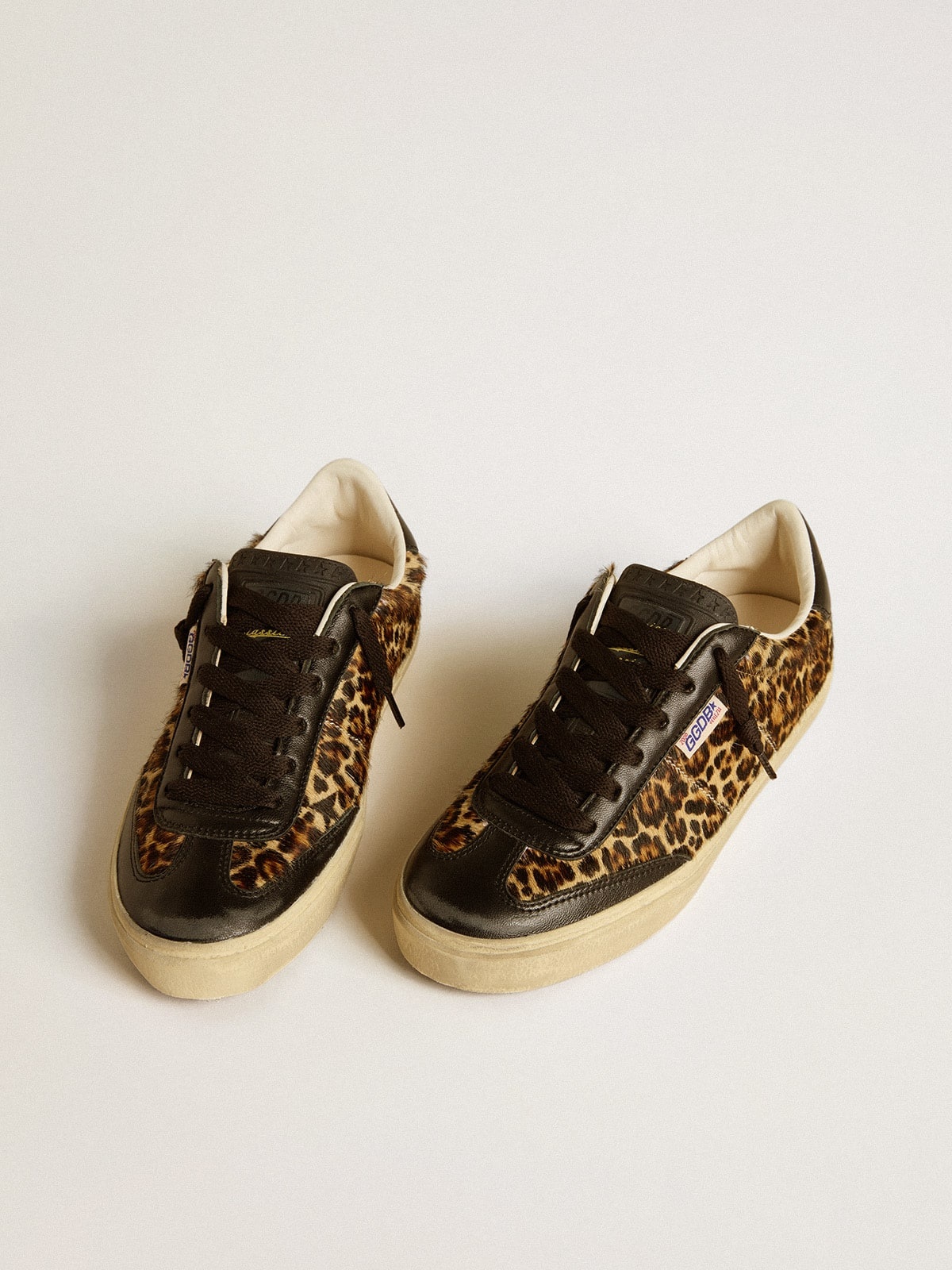 Soul Star in leopard-print pony skin with black nappa leather heel tab and inserts - 2