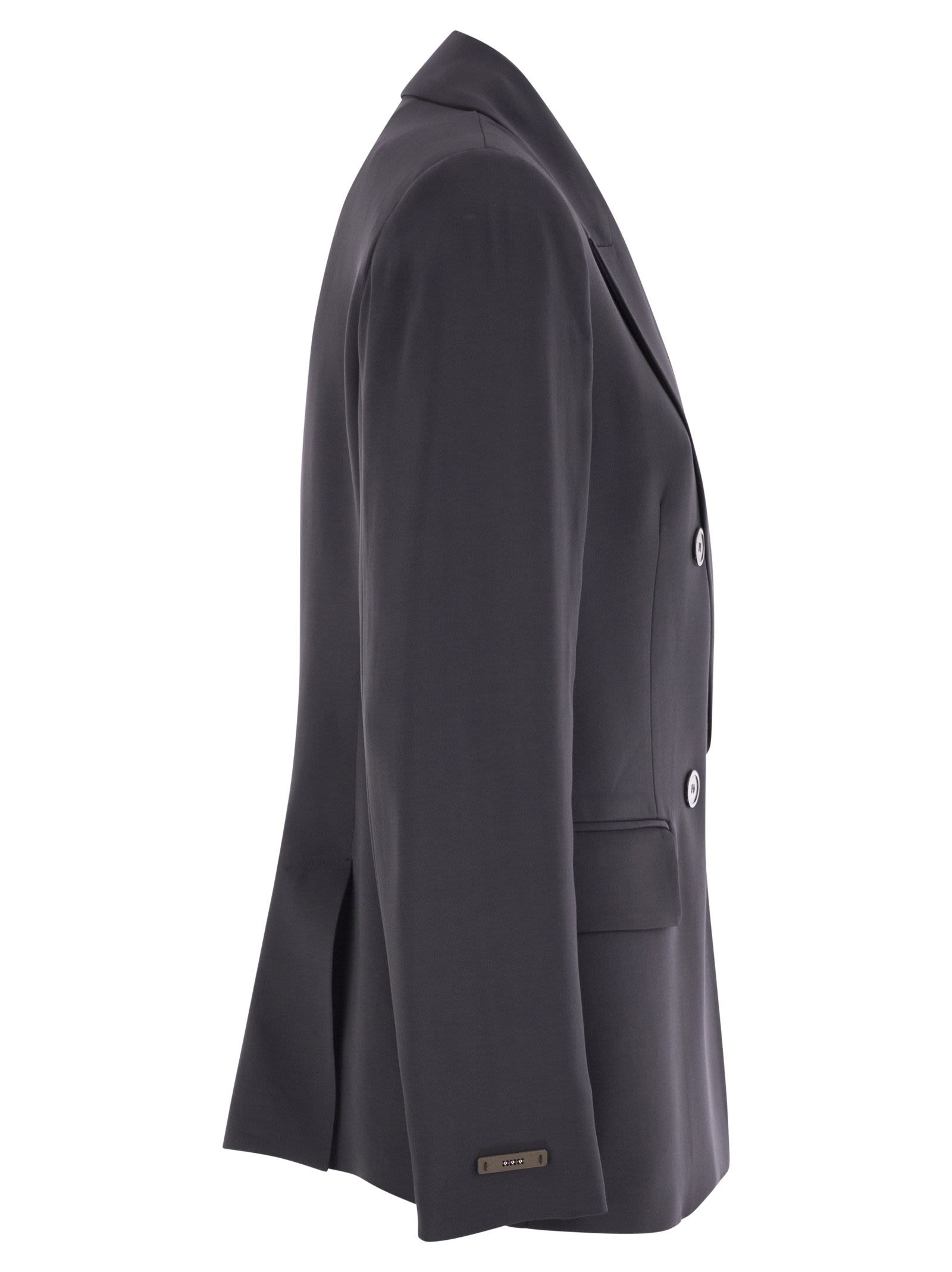 Peserico - Peserico Women Stretch Viscose Cady Blazer - 3