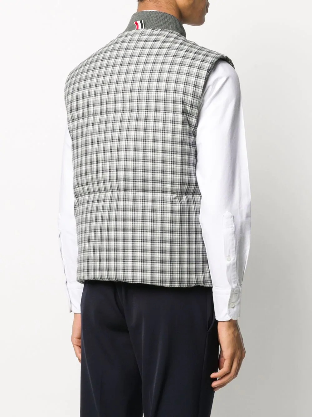 checked gilet  - 4