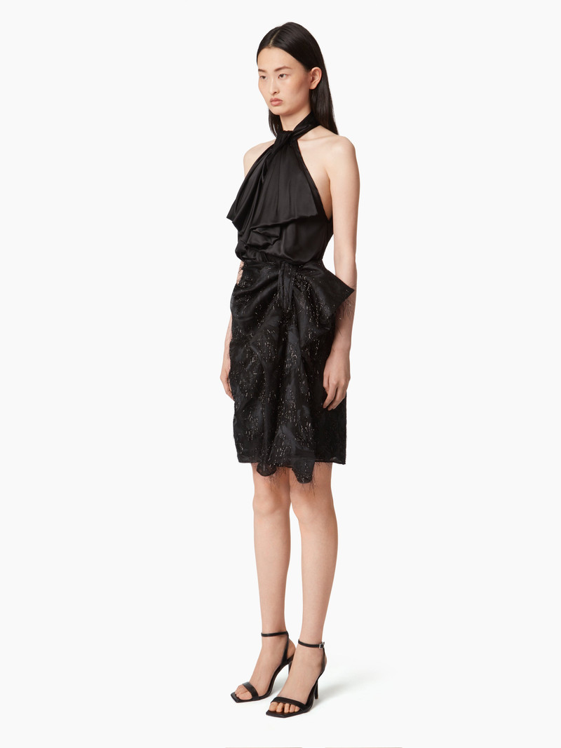NINA RICCI SKIRT WITH ASYMMETRICAL BOW DETAIL outlook